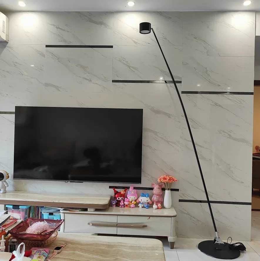 Nordic Minimalist Designer Floor Lamp Modern Simple Atmosphere Living Room Sofa Vertical Straight Rod Fishing Standing Light M251119