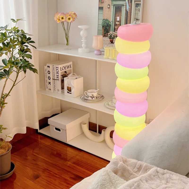 Rainbow Floor Lamp Living Room Sofa Side Standing Lamp Bedroom Lamp Candy Childrens Room Atmosphere Lamp Decorative Light LED M251119