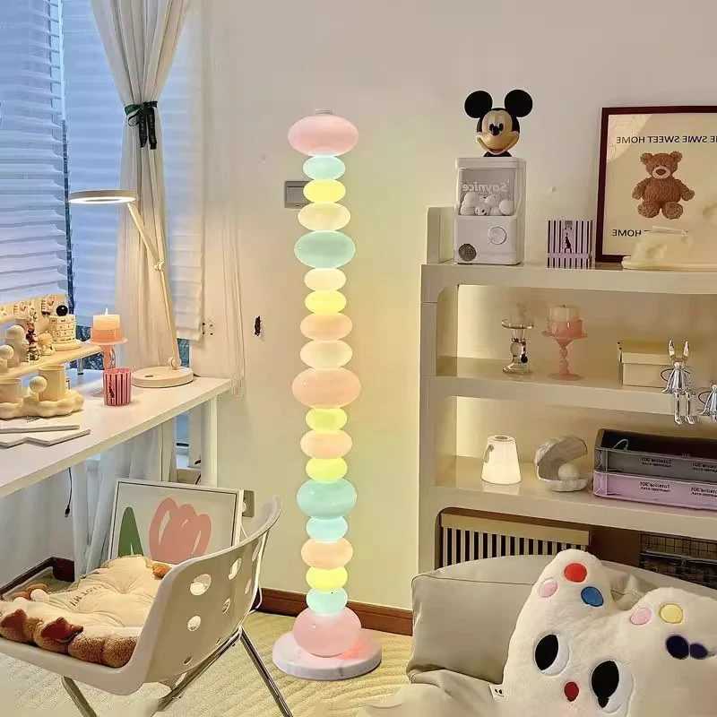 Modern LED Floor Lamp for Living Room Bedroom Dimmable Standing Lamp with Remote Control 3 Color Temperatures M251119