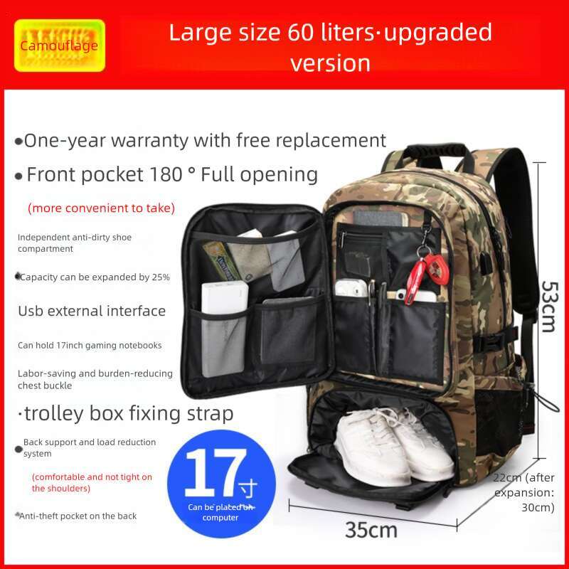 Luxury Bag Designer Niche Replacement Luggage 20-Inch Large Capacity Men's Lightweight Extra Large School Travel Hobo Multifunctional Computer Ba