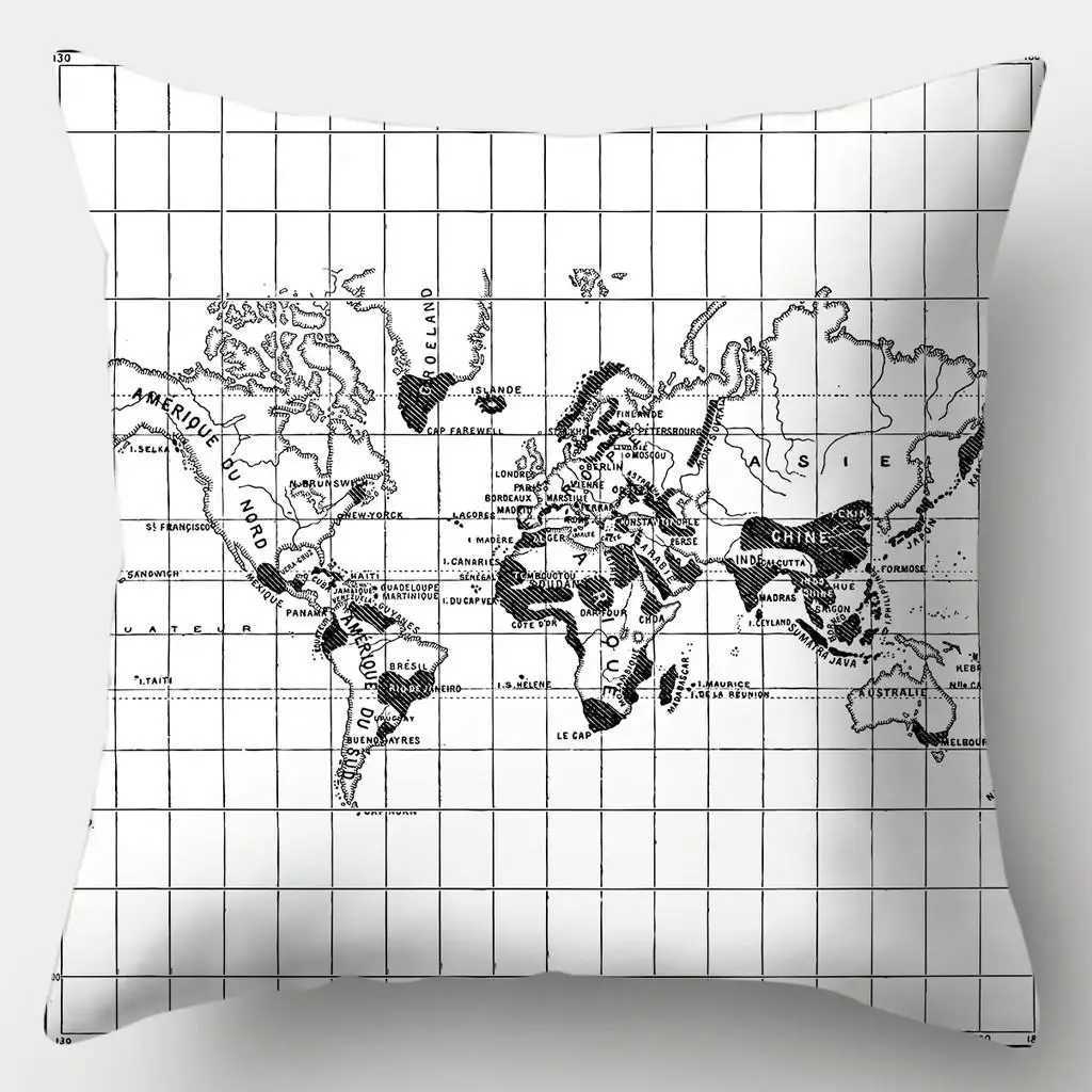 Black and White Series case Sofa Simple Home Style Cushion Cover Bedroom Living RoomM251119