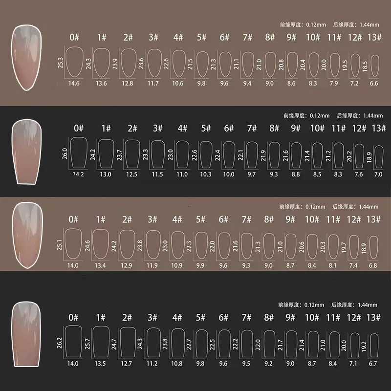 140PCS Skin Tones Press on Nails 3-IN-1 Nude Natural Soft Nail Tips Set Ultra-Fit Gel Nail Extensions Easy Manicure DIYT251118T251119