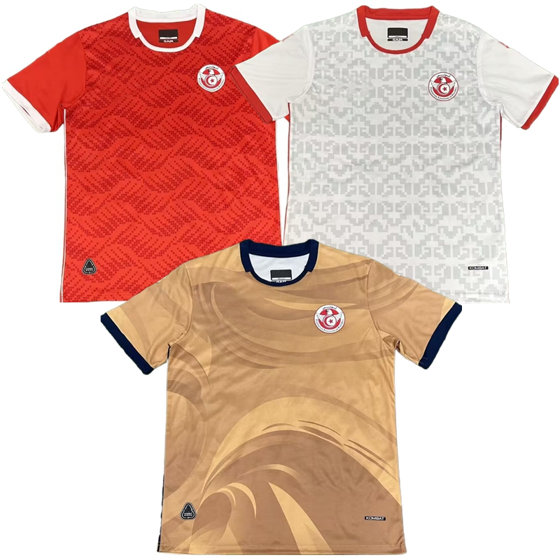 2026 2027 Tunisia Soccer Jerseys MESTOURI SAAD HANNIBAL SKHIRI ABDI MERIAH GHARBI TALBI SASSI ACHOURI National team 26 27 football Men Kids shirt