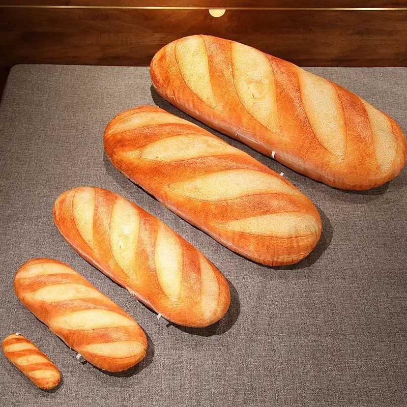 1pcs Soft French Bread Plush Stuffed Printing Sleep Images Food Decor Sleeping Companion GiftM251119