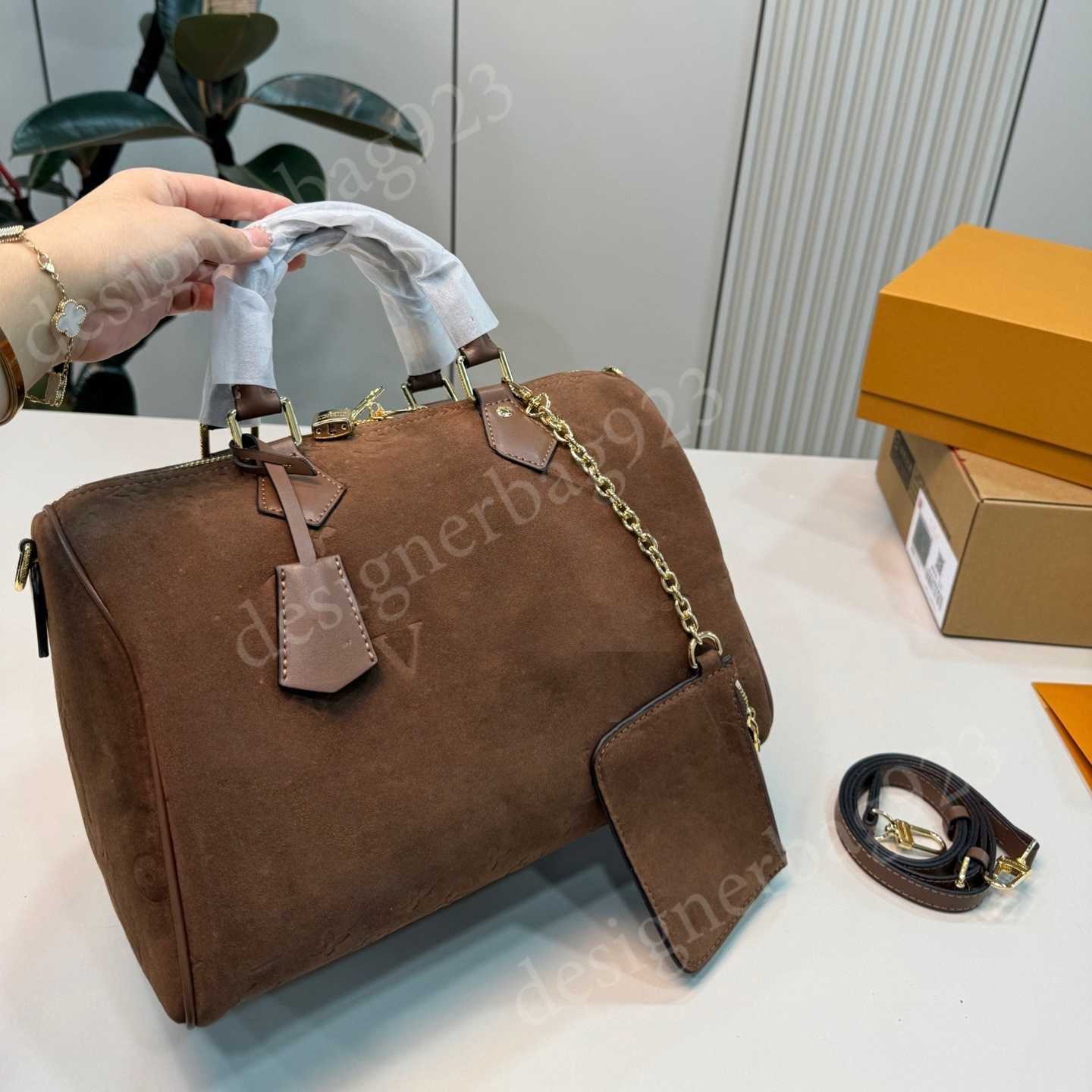 Designer bag Nano keePall Shoulder Bag Women Leather Brown Denim Crossbody Luxury Embossed Tote Printed Flowers pochettes Handbag 16cm 25cm 30cm classic belt Purse