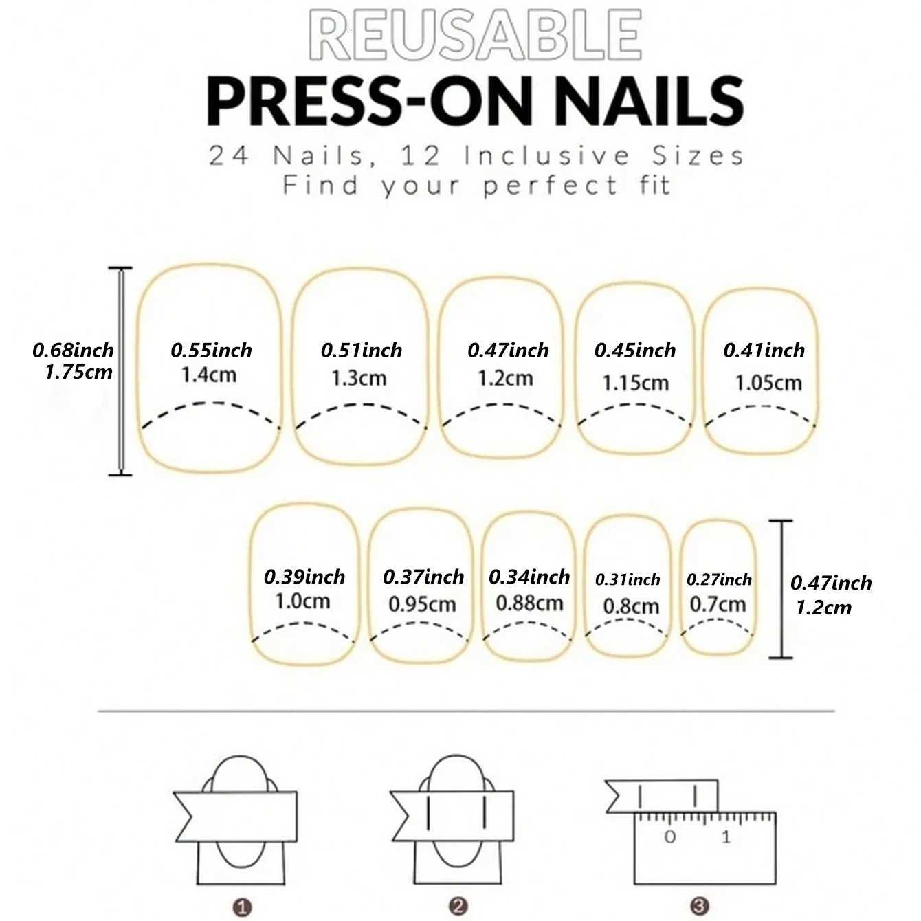 24 PCs Short French Minimalist Nails with 1 Jelly and 1 Nail FileT251118T251119