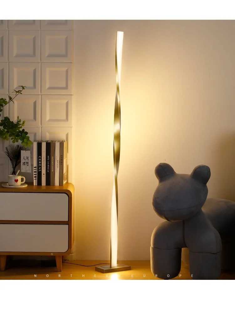 Floor standing ambient light ins style LED minimalist modern bedroom study bedside lamp reading sofa floor lamp living room M251119