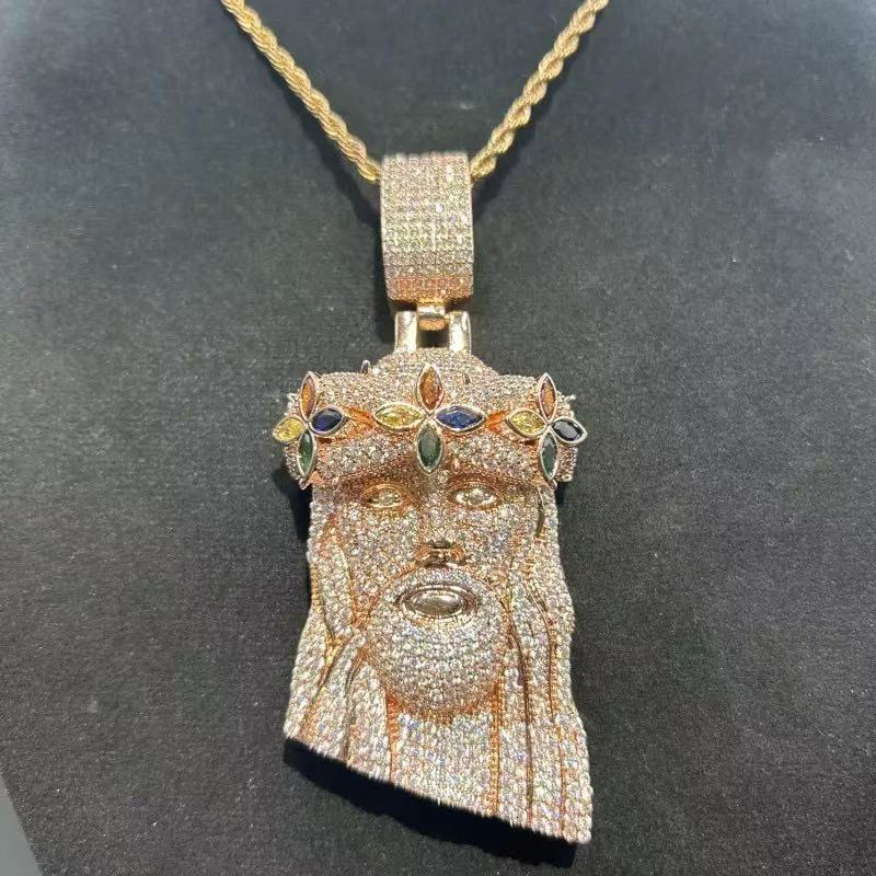 necklace moissanite chain custom pendant Pass Diamond Tester FL Hip Hop Jewelry S925 Jesus