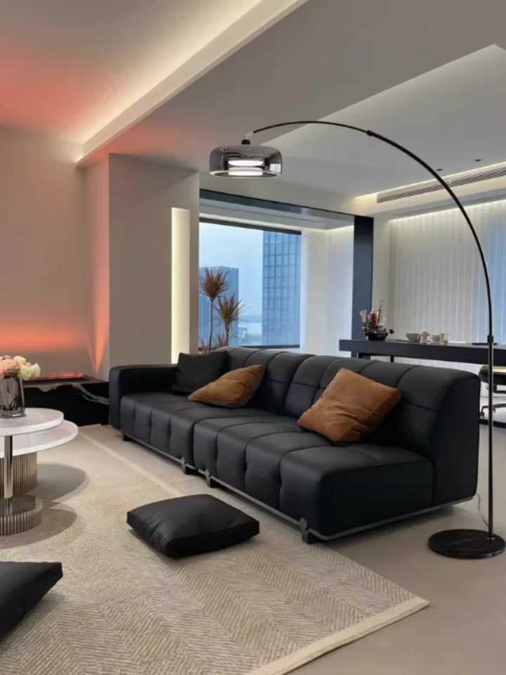 Italian Floor Lamp Living Room Sofa Side Standing Lamp Glass Fishing Lamp Light Luxury Bedroom Bedside Lamp Decorative Light LED M251119