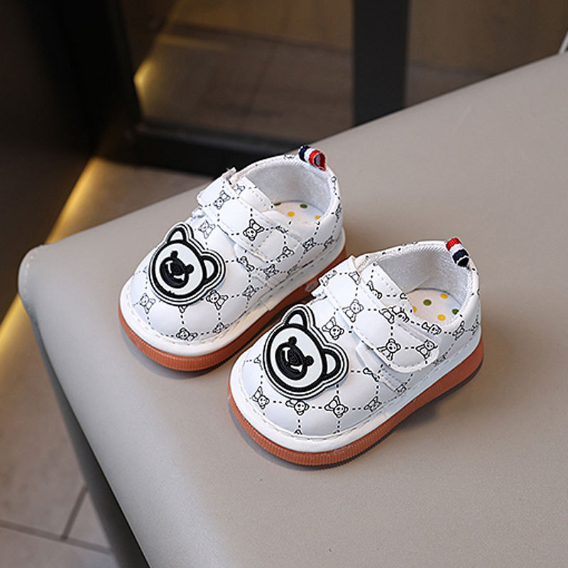 Kids Squeaky Shoes Infant Girls Boys Cartoon Cute Pattern Baby Child Toddler Shoes Umshop Children Flat Bottom Non-slip Shoes Size 16 - 20 U0559