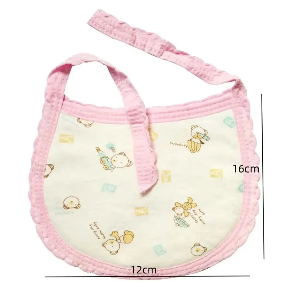 1 piece of pure cotton born bib baby uncle clothing feeding Saliva towel boy girl adjustable toddler scarf accessories 250414z
