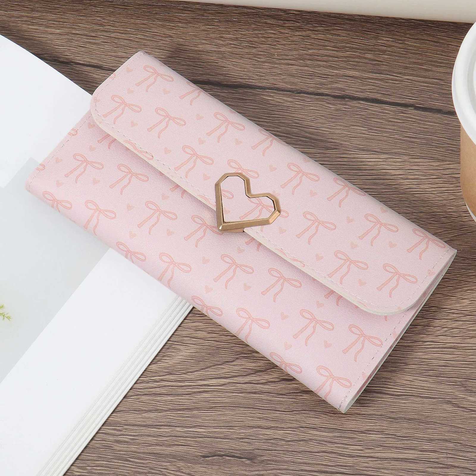 New Fashion Womens Letter Paper Detail Long Wallet Multi Card Slot Womens Fashion Long WalletW251119