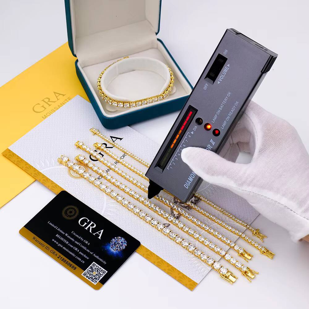 Classic 925 Silver 2mm-3mm Moissanite Tennis Bracelet 4 Prong Ultra Value Collection DEF COLOR VVS Clarity