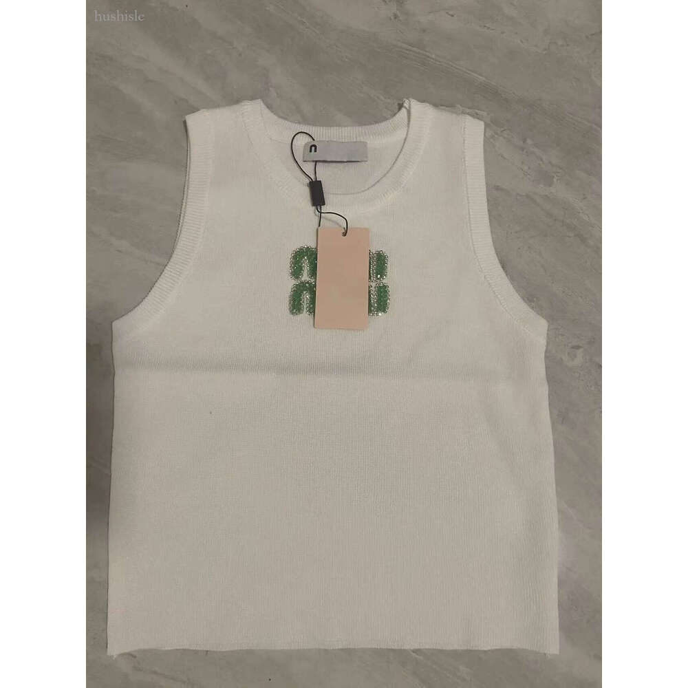mius top Designer womens tank top women crop tops vest sleeveless cotton wet tank top fashionable knitted camisole tees clothes