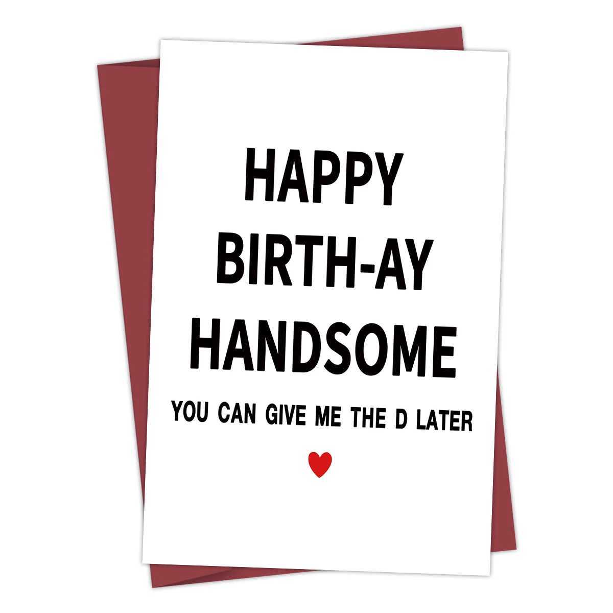 1PC Funny For FriendHappy For Husband FriendsRude Birthday Card For MenPersonalised G251119