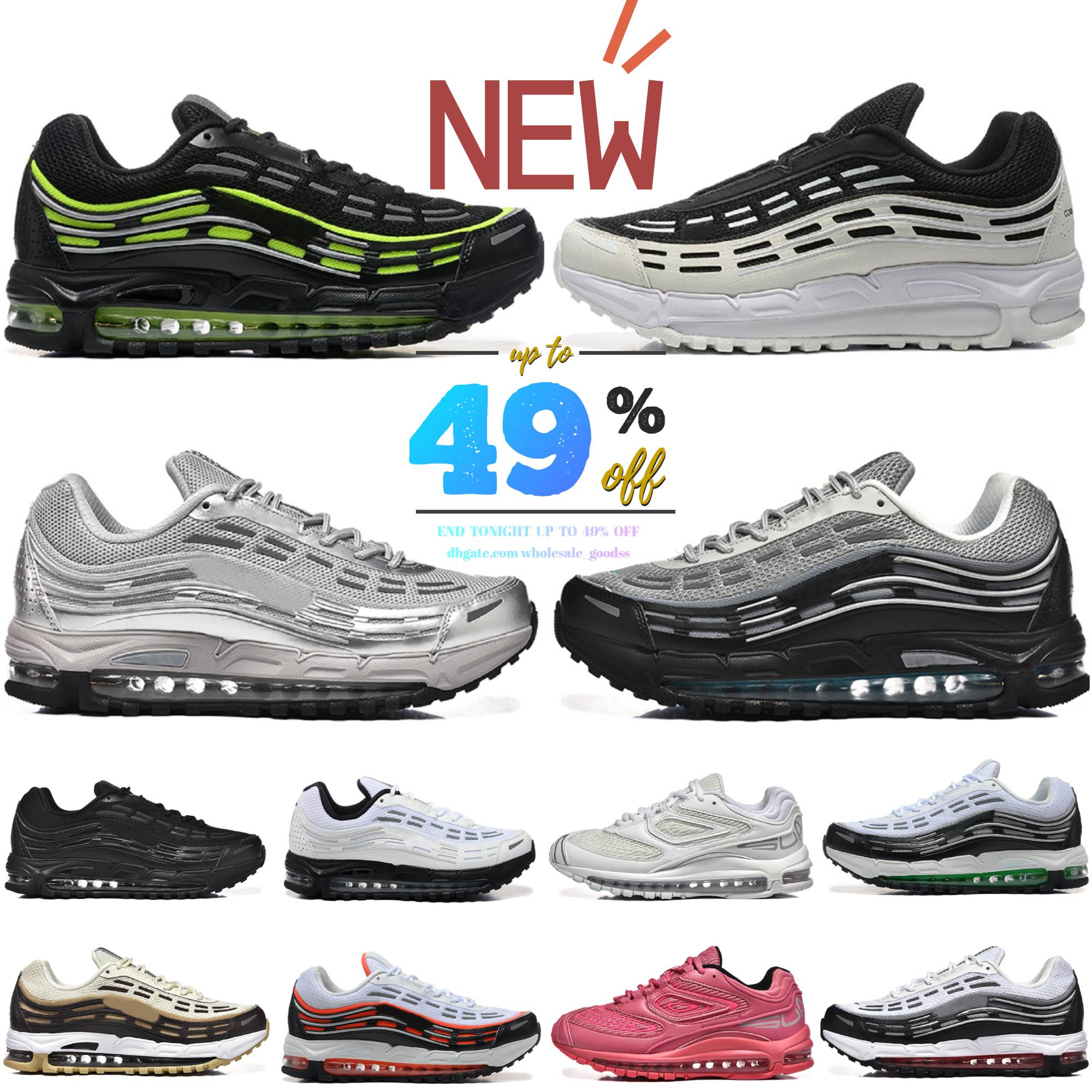 Designer TL 2.5 Running Shoes Mens Women 95 97 Triple Black White Brown Pink Obsidian 98s Run Sneakers Footscape Wovens Rainbow Men outdoor Trainers Sports Chaussures