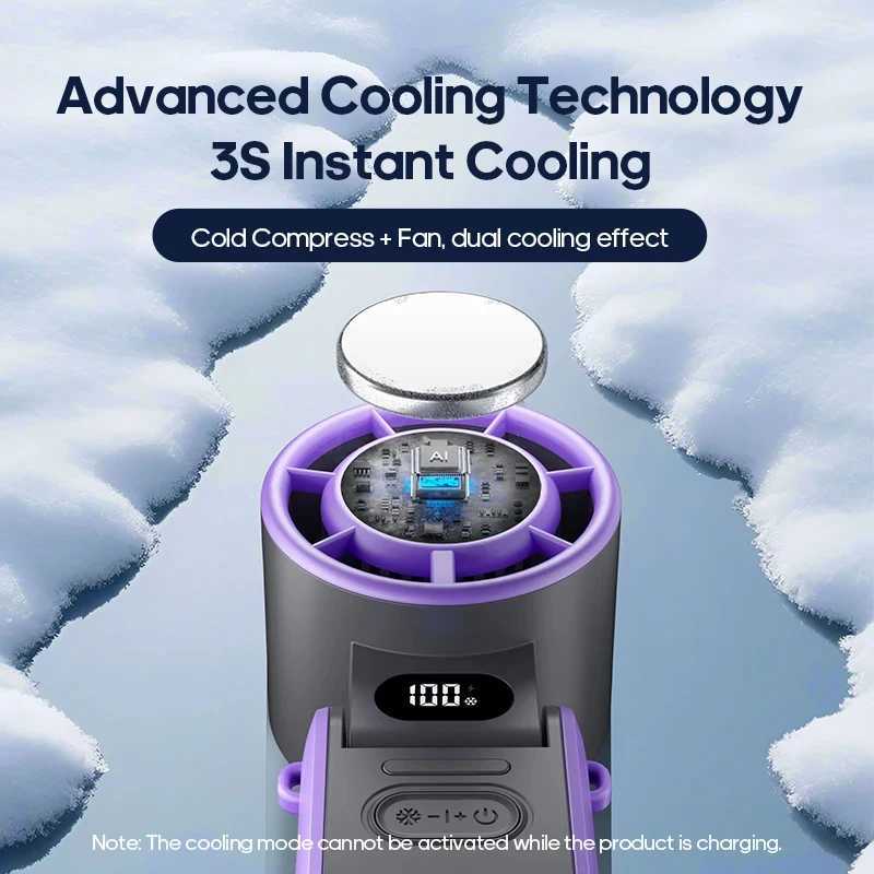 3-in-1 handheld fan portable handheld turbo fan cooling fan with digital display and adjustable speed suitable for outdoor travel and work Z250419