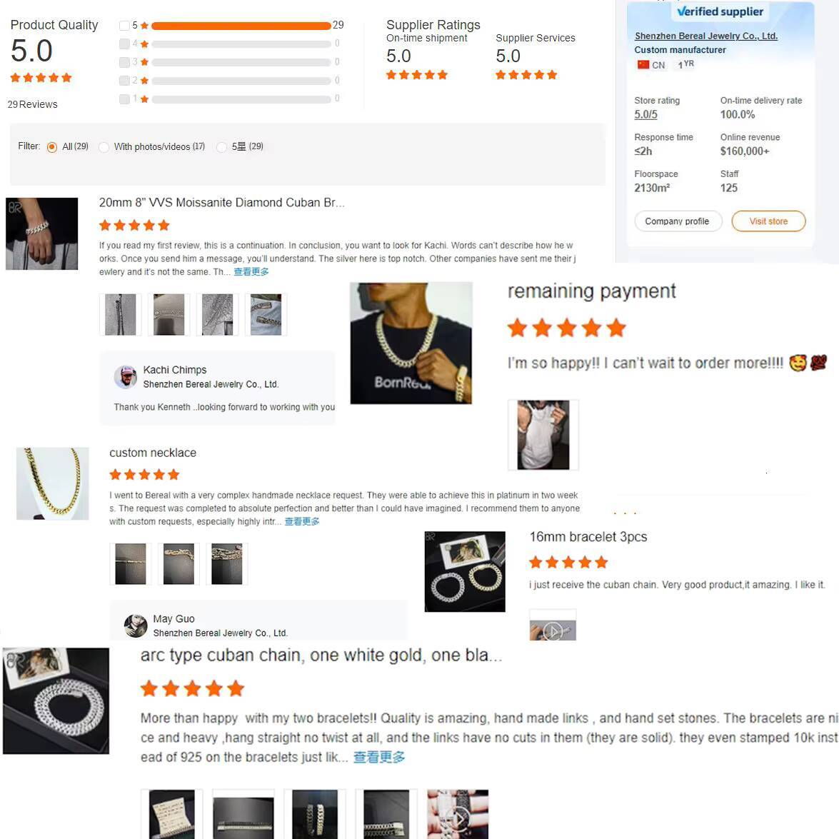Hip Hop Style Baguette Cut Vvs Moissanite Cuban Link Necklace Iced Out Rose Gold 925 Silver Cuban Bracelet Fine Men Jewelry