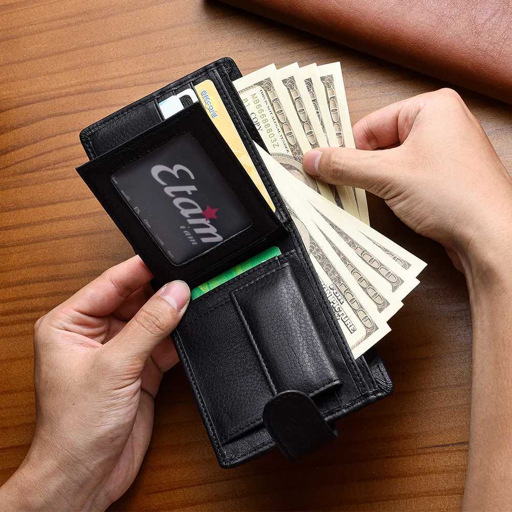 Genuine leather Mens Wallet Classic Style Short Multi-Card Wallet Coin Pocket Wallet High-End Minimalist wallet for MenT251119