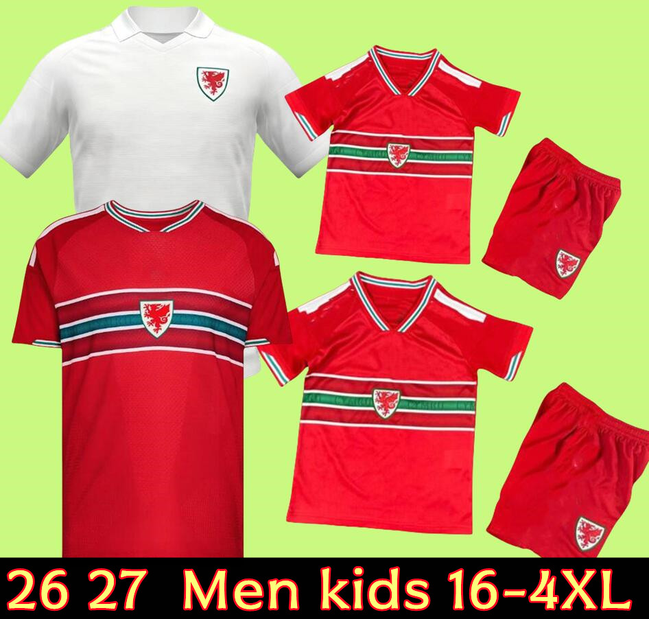 2026 2027 wales soccer jersey 26 27 BROOKS WILSON JOHNSON Neco Williams HOME football shirts men kids kit home away top quality