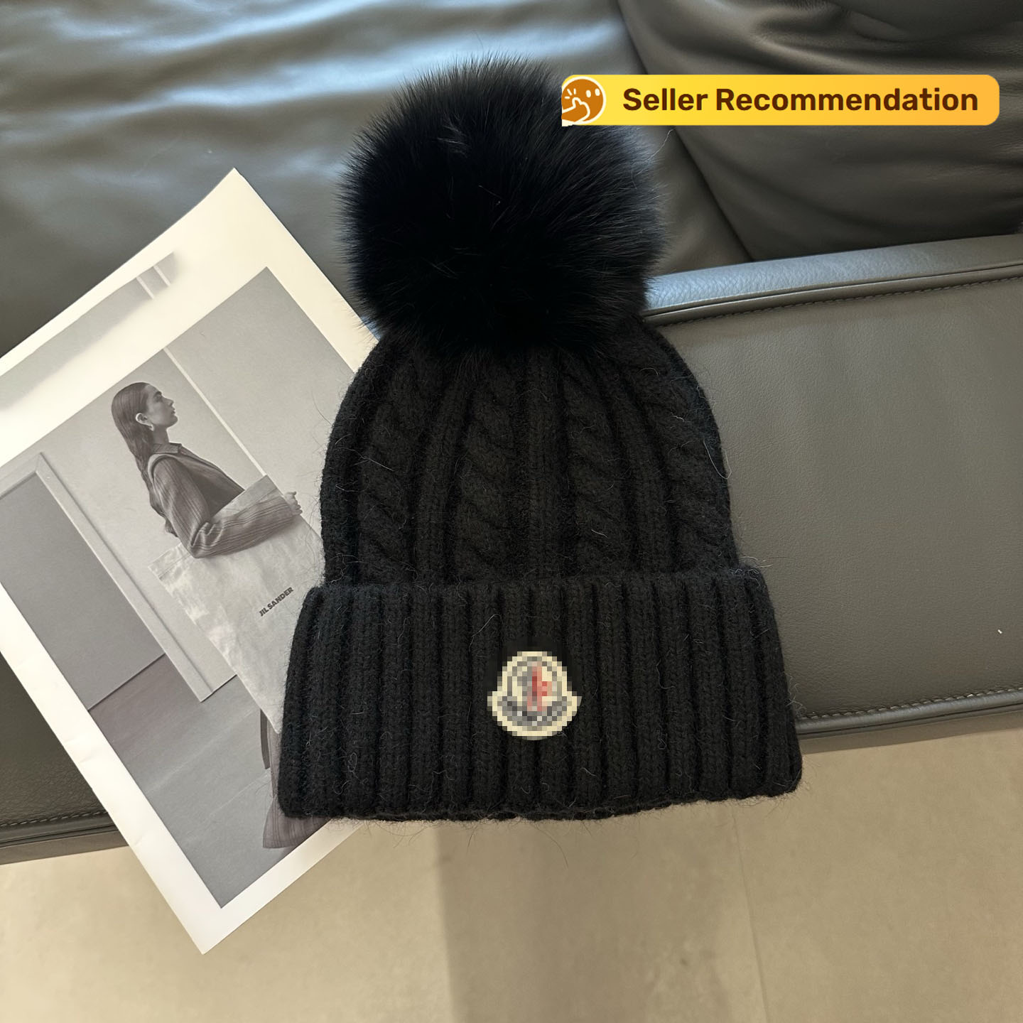 Top Bobble Hats High Quality Real fur hat Luxury hat and scarf set menus Brown hat McLaren hat Black hat