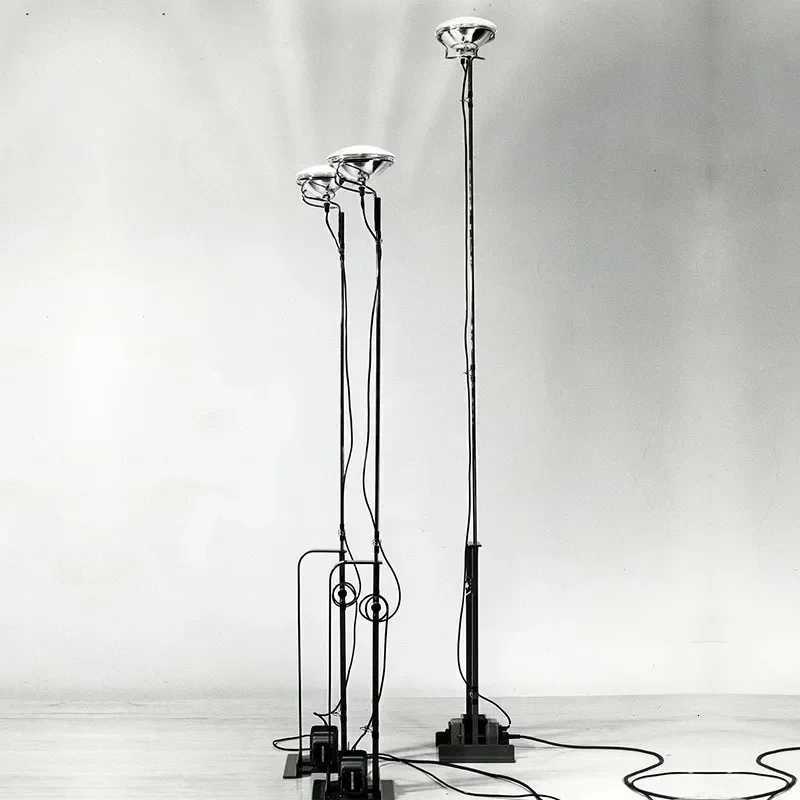 Modern Black White Red Tri Color Floor Lamp Bedroom Office Living Room Home Decoration Indoor Glossy Lighting Design M251119