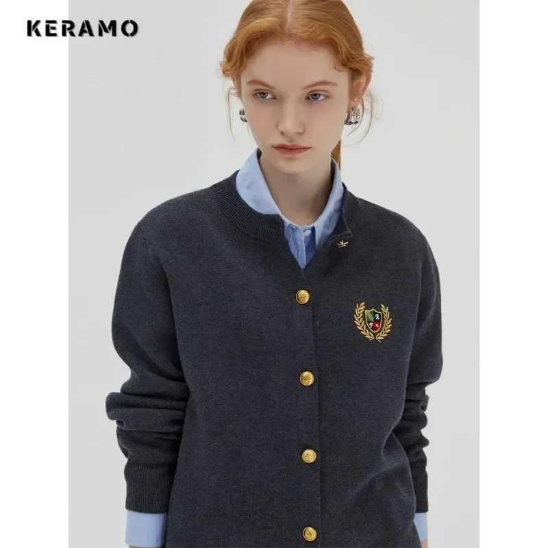 2023 Winter Preppy Style Casual Single Breasted Sweater Women Vintage Luxury Jumpers Knitting Long Sleeve V-neck Loose Cardigans H251119