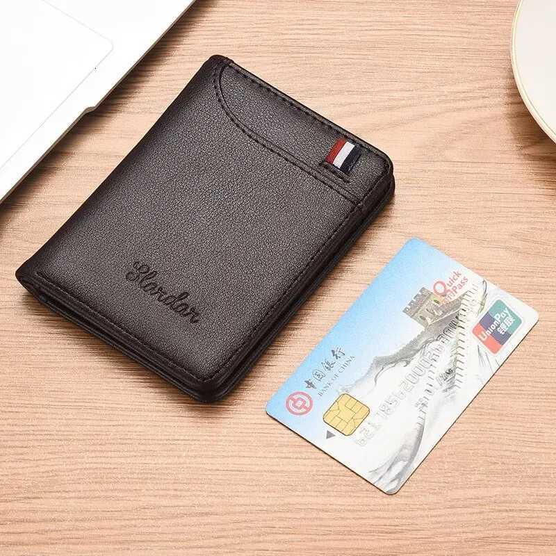 New in Portable Super Slim Soft Wallet PU Leather Mini Credit Card Wallet Purse Card Holders Men Wallet Thin Small Short WalletsT251119
