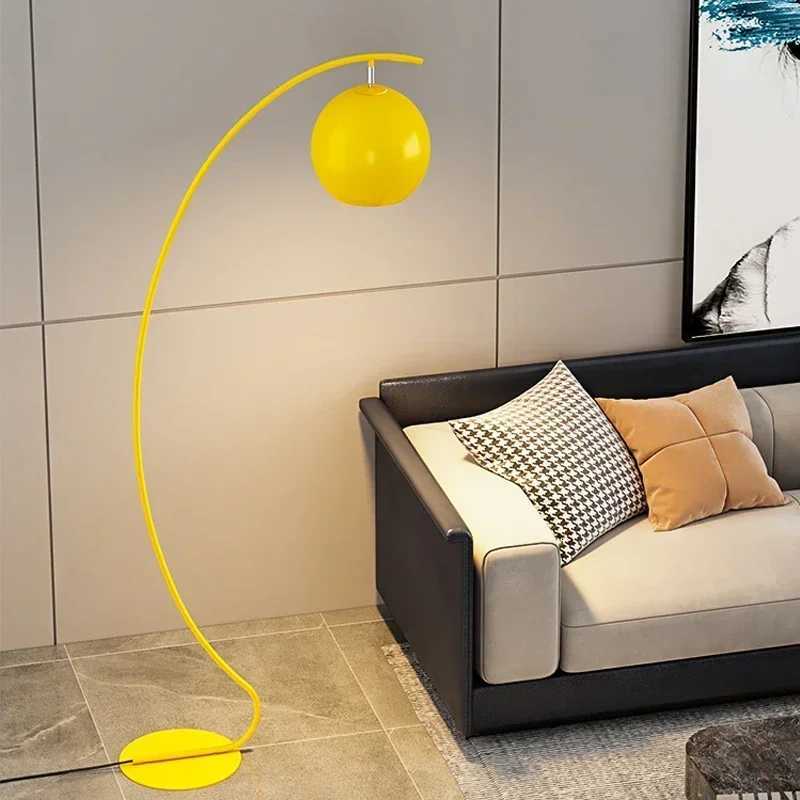 Designer Minimalist Fishing LED Floor Lamp Black Yellow Sofa Study Room Atmosphere Artistic High-end Decorative Lighting Fixture M251119