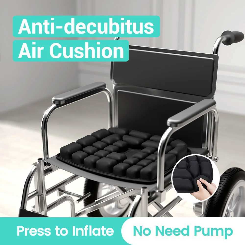 1pc Pressure Sores Air Cushion - Office Chair Car Seat Cushion 3D Ergonomic Cushion for Men Inflatable Non-slip BottomM251119