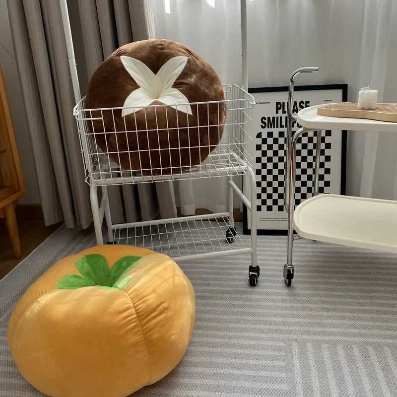 Thickened Cushion with Tomato-Shaped Vegetable Mushroom Persimmon Round Cushion Pad for Window Seat s for BedroomM251119