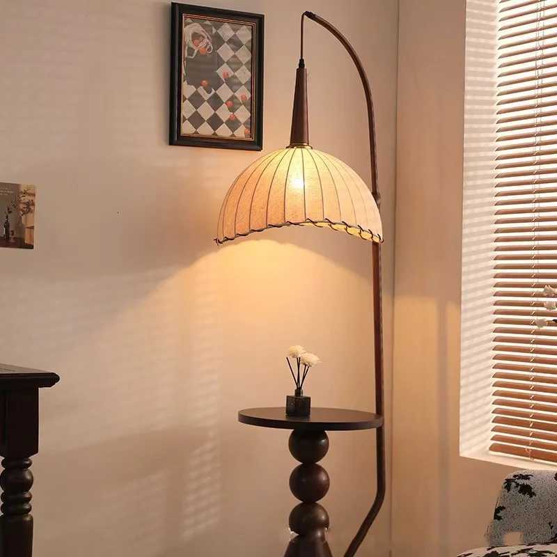 Living Room Floor Lamp French Antique Style Wabi Sabi Style Explosive Fire New Chinese Retro Bedside Lamp Shelf Light 2024 New M251119