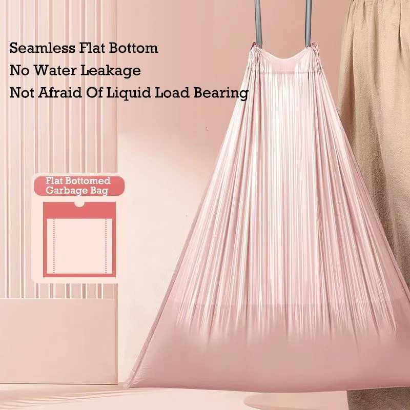 50/100/200PCS Thickening Drawstring Garbage Bags Large Capacity Handheld Trash Bag for Kitchen Household Disposable Waste Bags C251119