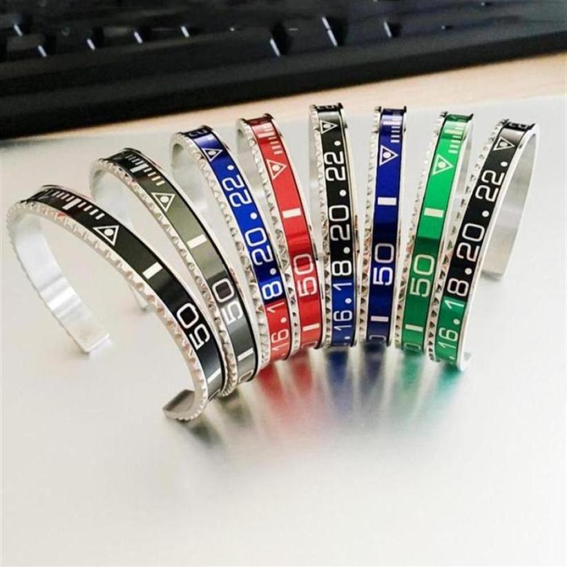 Designer Bracelet BC Jewelry Brazaletes Pulseras Vintage 18k gold Plated Bangle Bracelet for Men Stainless Steel Cuff Speedometer 36531294g