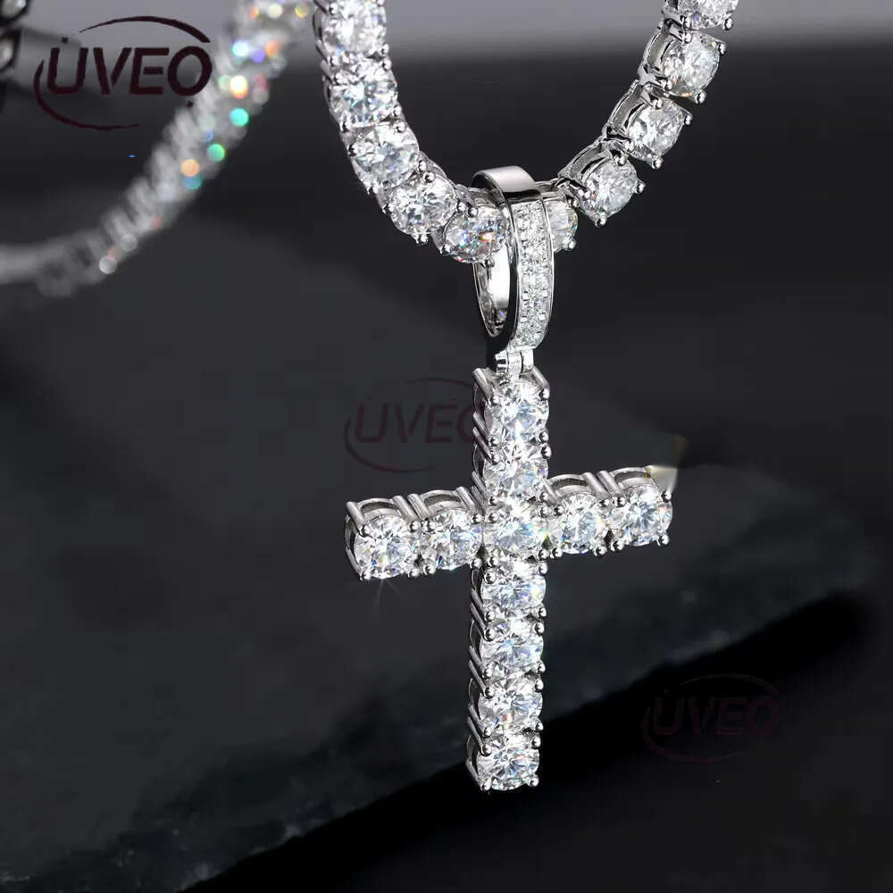 Hip Hop Dias Custom Necklace D VVS Moissanite Pendant With Women Men