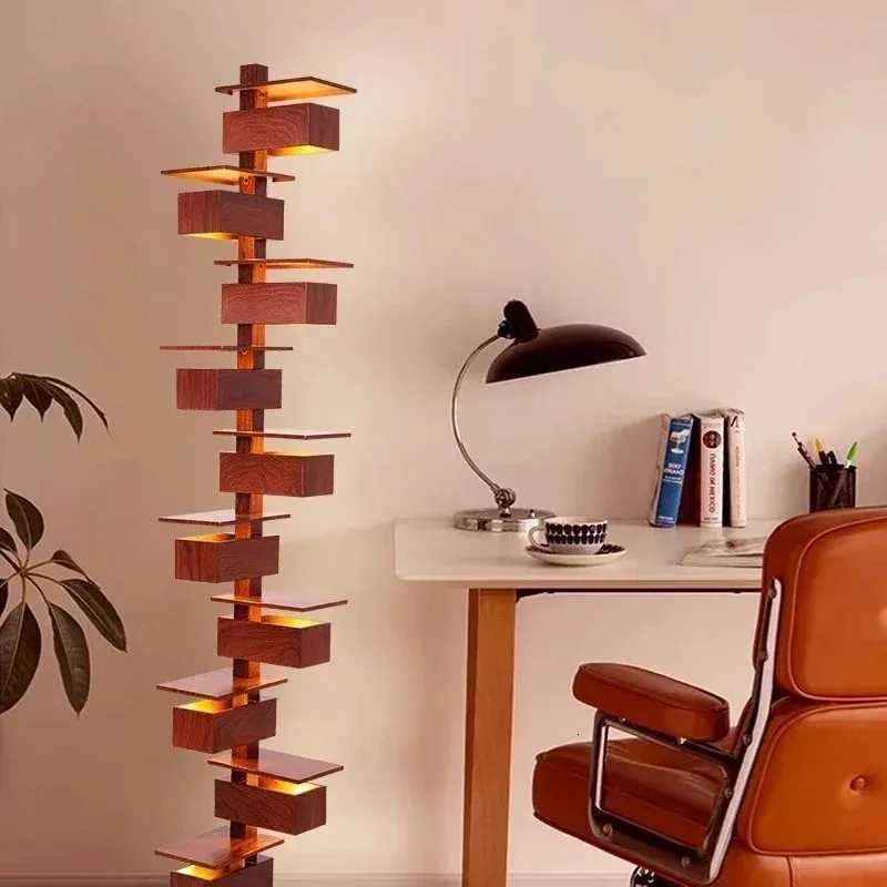 Taliesin Designer Floor Lamps Nordic Wood Living Rooms Bedrooms Hotels Villas Decor Artistic Standard Indoor Lighting Fixtures M251119