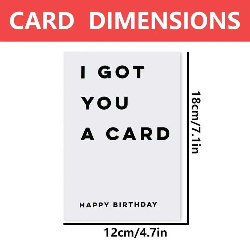1 pc Funny Birthday Card with Cute Text Creative Greeting Card This is the perfect gift for family friends and colleagues G251119