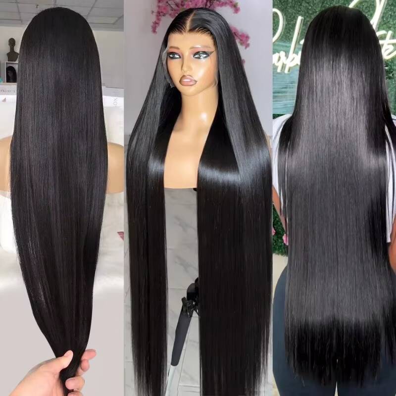 Unprocessed 100 Virgin Cuticle Aligned Raw Indian Hair Wig Frontal Glueless 360 Full Lace HD Quality Human Hair Wigs - view 6