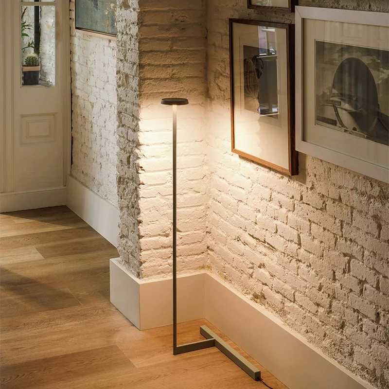 Modern Minimalist Floor Lamp Designer Corner Standing Lamp For Living Room Hotel Shop Decor LED Bedroom Bedside Lamp M251119