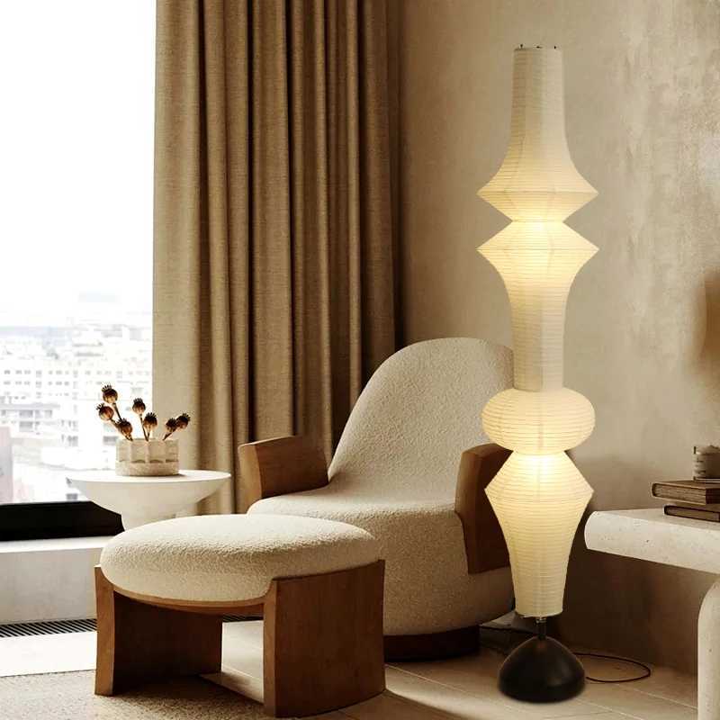 Noguchi Paper Floor Lamp Atmosphere Designer Rice Paper Bedroom Living Room Hotel Homestay Wabi-sabi Corner Floor Lamp M251119