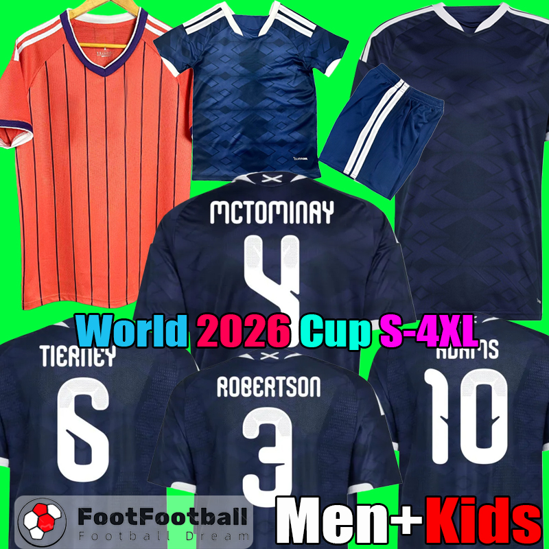 Big size S-4XL 2026 Scotland Soccer Jerseys 2025 2026 Football Shirt World Camisetas de Futbol men Kids Kit uniforms set tops