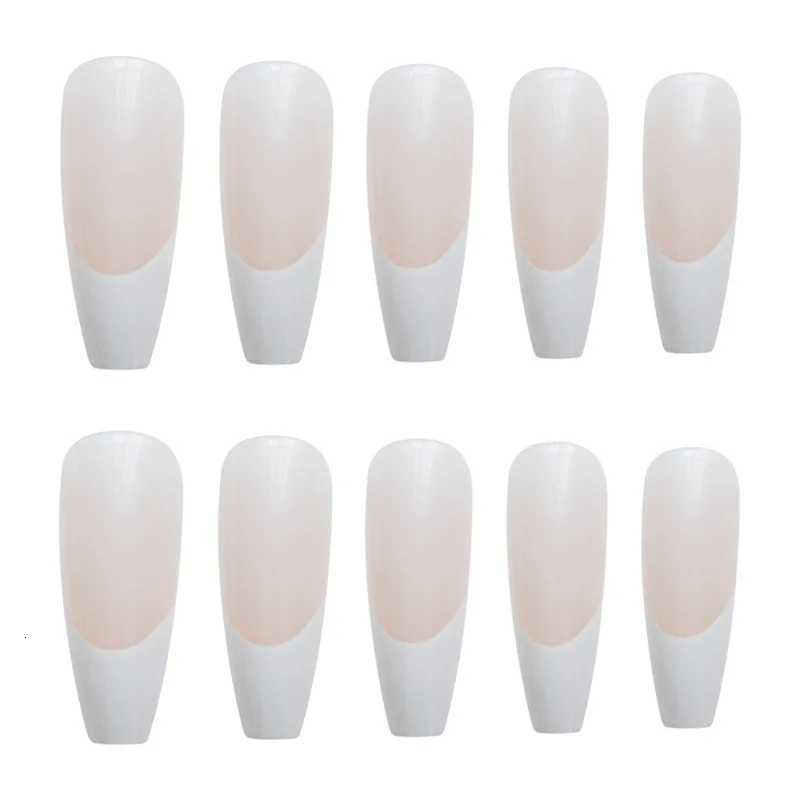 Nail Art Fake Nails Artificial Square Head Press on Acrylic Nail Tips Seamless Removable False Nails Ballerina Press on NailsT251118T251119