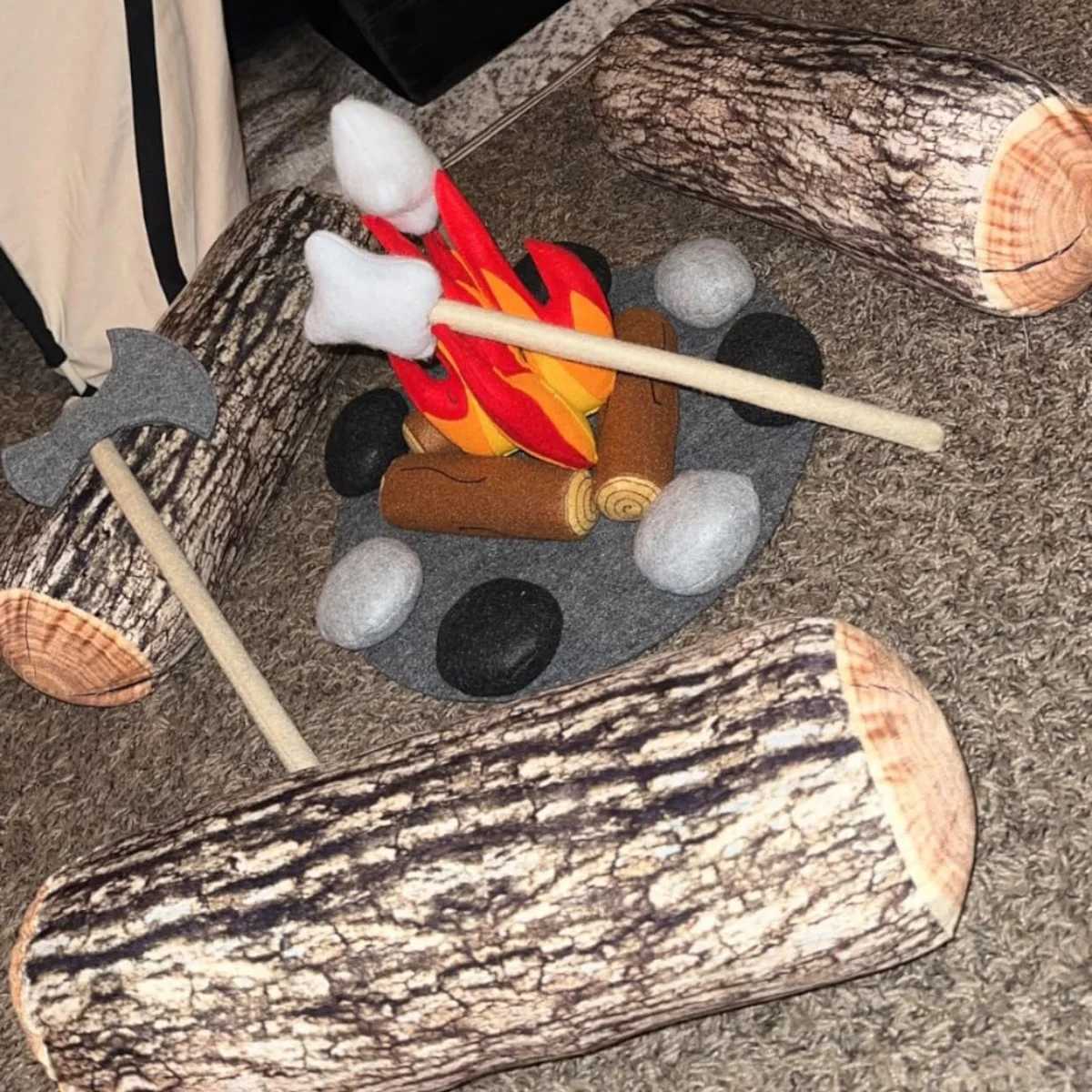 Decorative Round Throw Comfortable Cute Wood Log Cushion for HomeCouch Sofa Bedroom Living Room DecorM251119