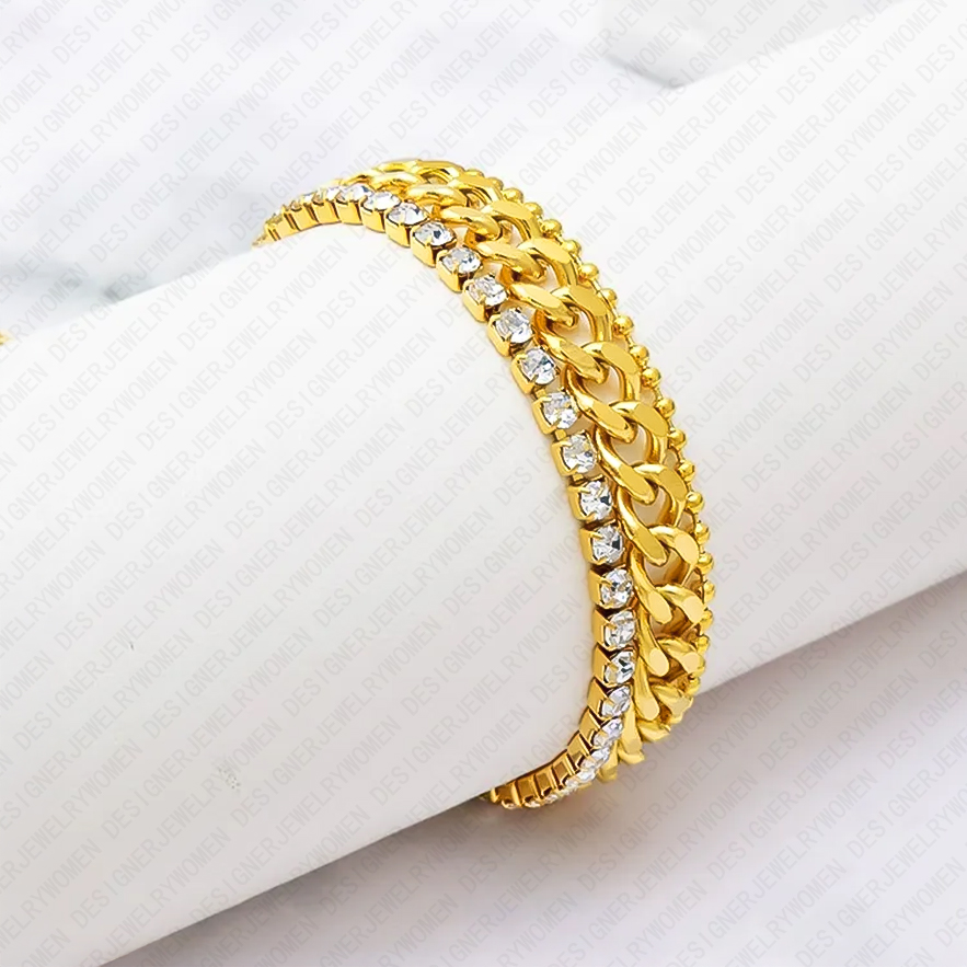 Designer Bracelet Bracelet for Women Bracelets Diamond Bangle Stainless Steel Bangles Luxury Jewlery Designer for Women Elegant Timeless Gift Premium