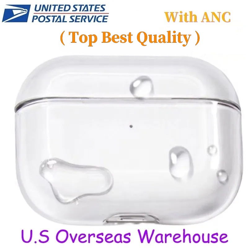 USA Stock For ANC AirPods 4 airpods pro 2 3 Generation 3 Headphone Shockproof Case Accessories Solid Silicone Cute Protective Earphone Case Wireless Charging Cover