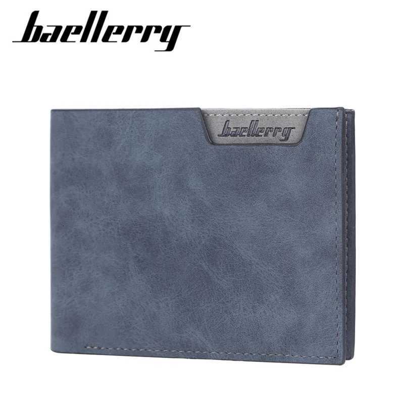 New Mens Short Wallet Multi Card Slots Open Leather Clutch Matte YoungT251119