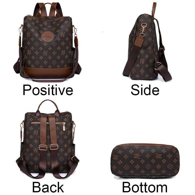Women Large Capacity Backpack Purses High Quality Leather Female Vintage Bag School Bags Travel Bagpack Ladies Bookbag RucksackW251119
