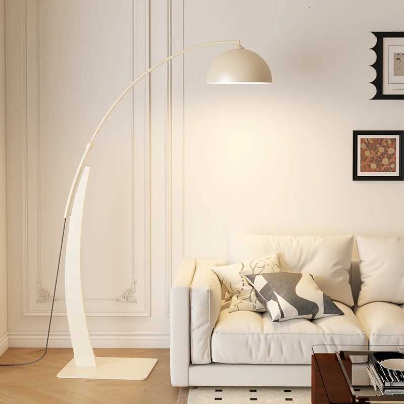Living Room Floor Lamp Sofa Vintage Bedroom Study High-End Feel Light Luxury Fishing Lamp Home Decoration Standing LED Lighting M251119