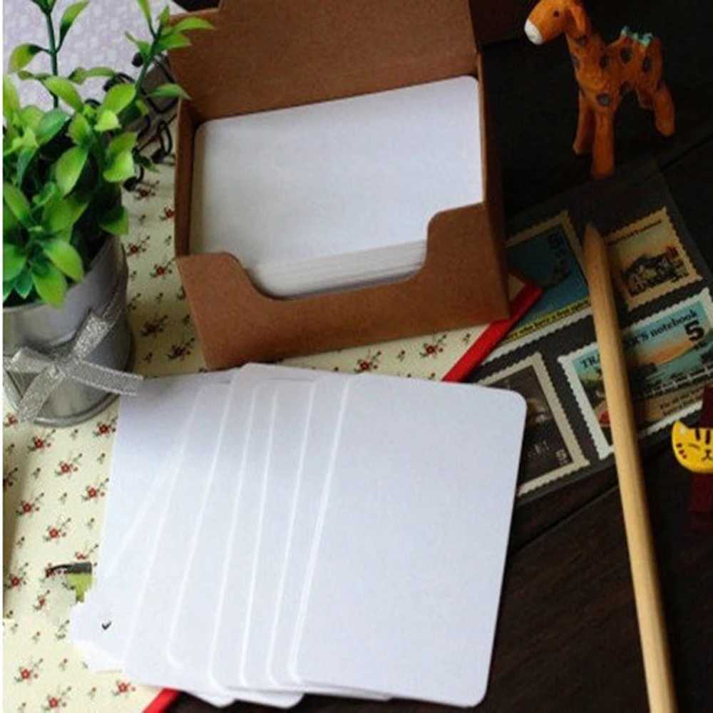 100Pcs 539cm Blank Card For Business Cards For Message And Book Name Blank Cards For Business Card Message Cards 300gsm G251119