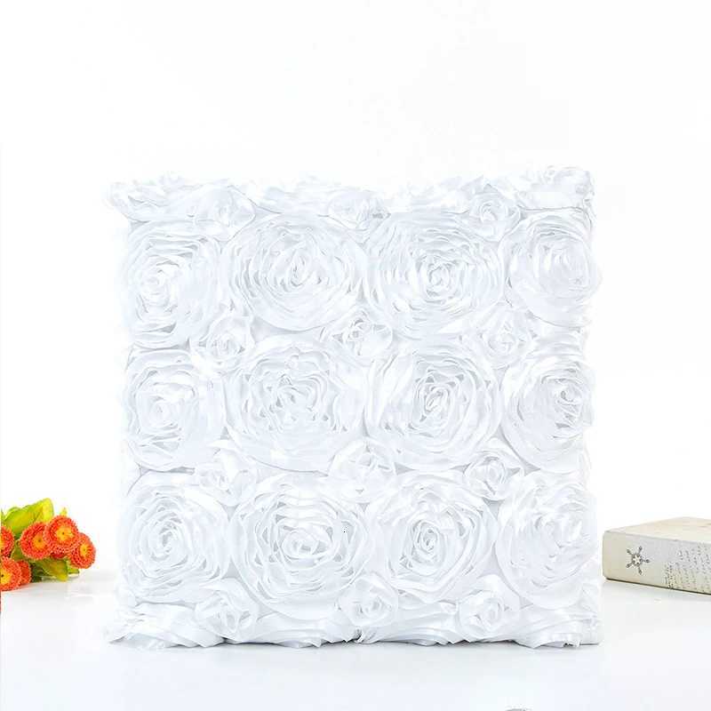 4040CM Fancy Wedding Gift Cushion Cover Hugging Cover 3D Rose Flower Hotel Soft Red Cushion CoverM251119
